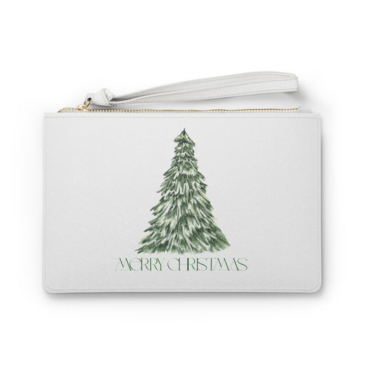 Christmas Tree Clutch Bag - Holiday Purse, Gift for Her, Festive Accessory, Party Bag, Winter Fashion