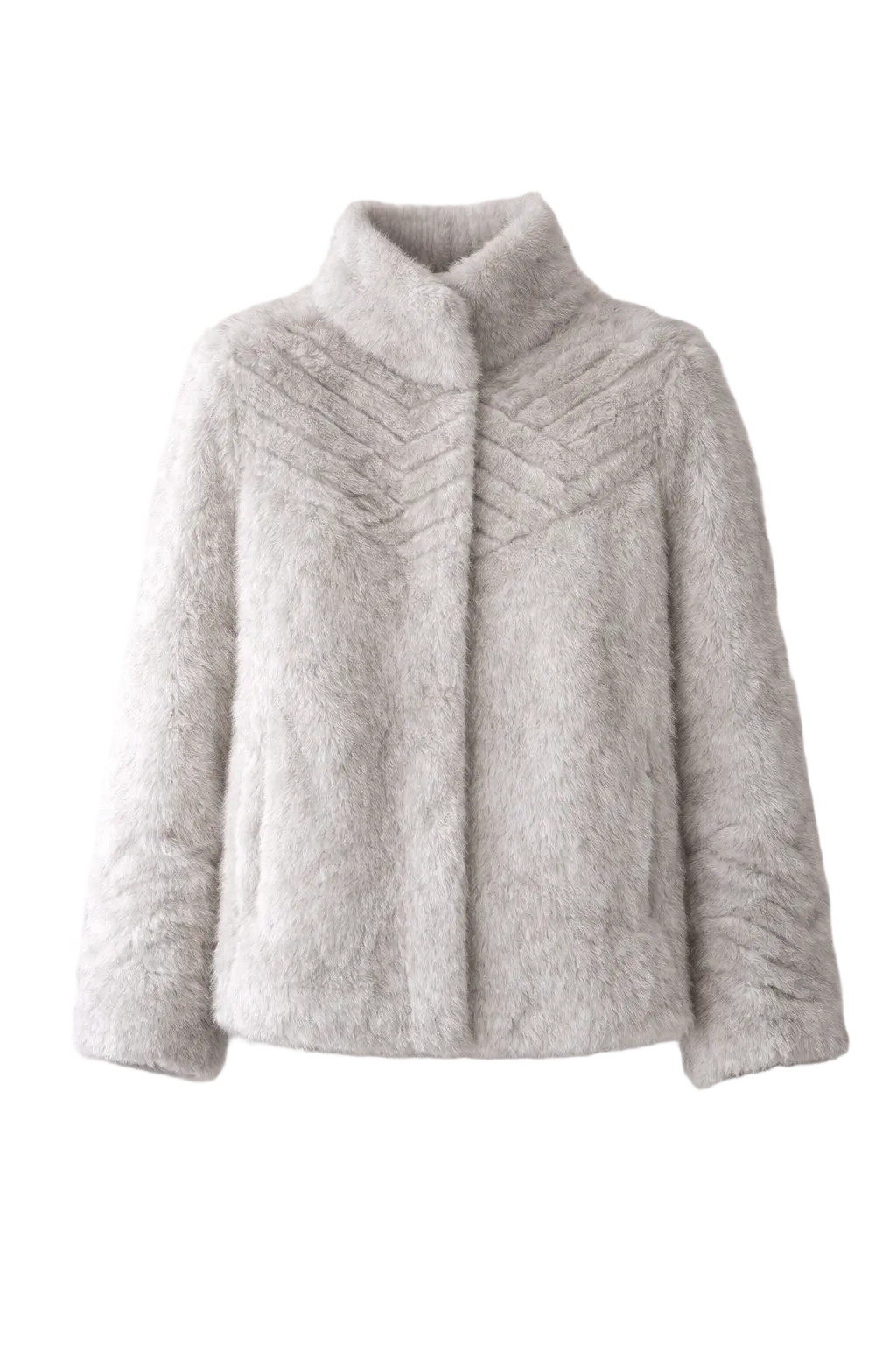fluffy faux fur short coat