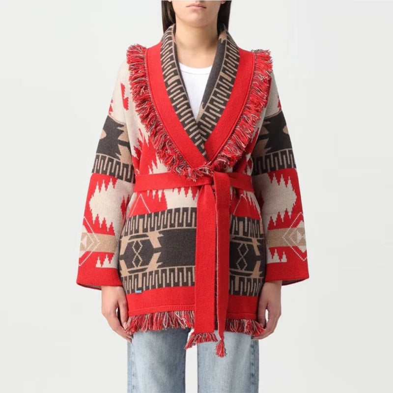 Knitted Tassel Cardigan