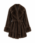 COGNAC FUR COAT
