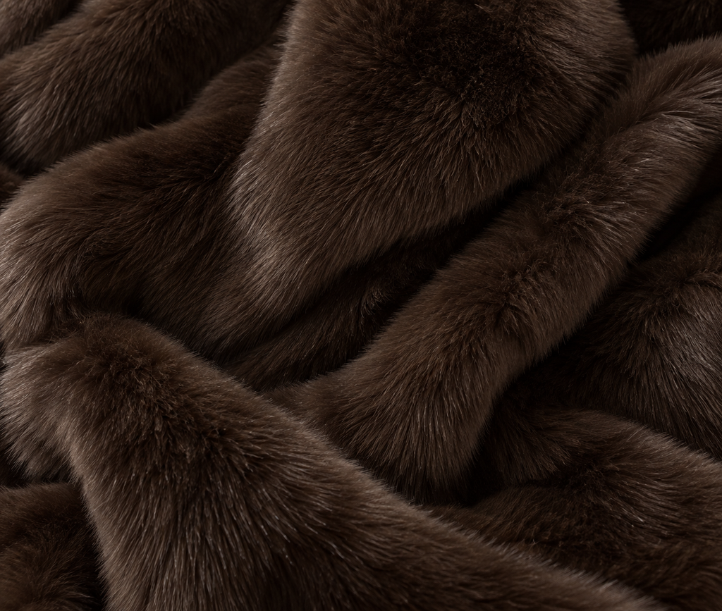 COGNAC FUR COAT